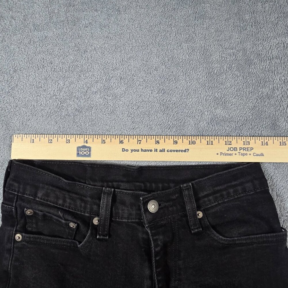 Levi's 511 Slim Fit Black Jeans Mens 30x32 Dark Wash Denim Classic - Picture 4 of 9